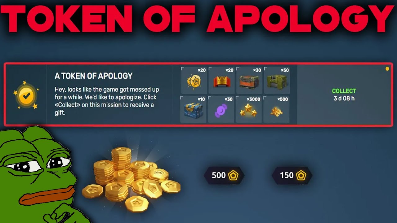 Where is The TOKEN OF APOLOGY in Tanki Online?