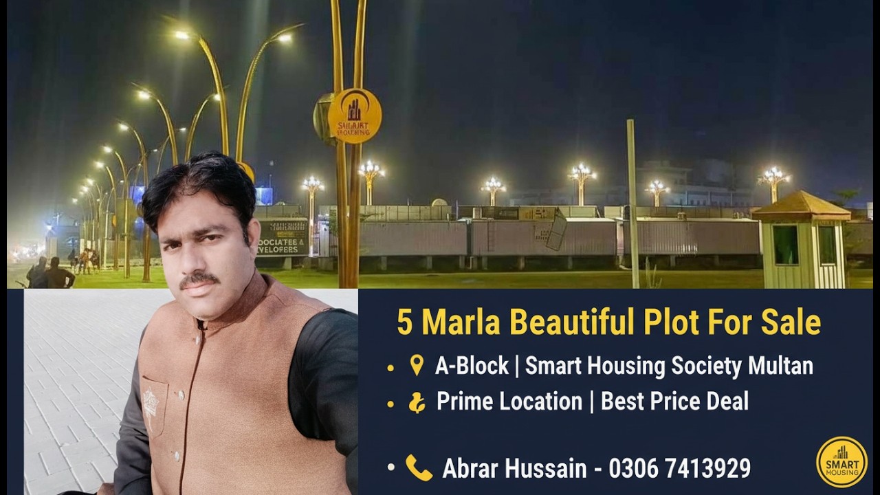 5-Marla Plot for Sale A-Block of SMART HOUSING Nag Shah Chowk Multan Abrar Hussain 0306 7413929