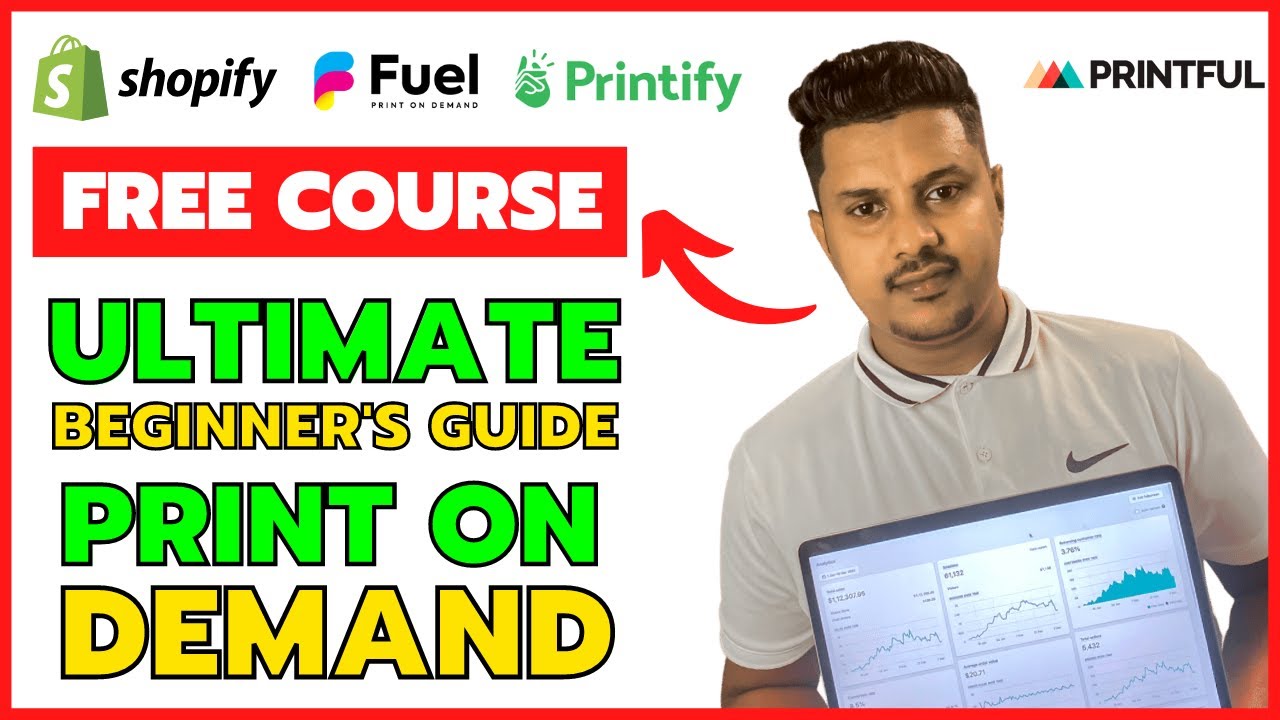 Print On Demand 2022 | Free Print on Demand Course | Full Tutorial for Beginners