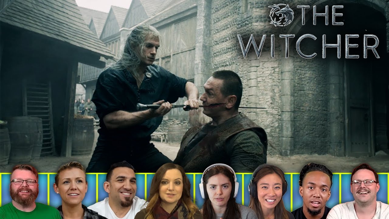Reactors Reactions to GERALT BUTCHERS RENFRI'S GANG | The Witcher 1x1 'The End's Beginning'