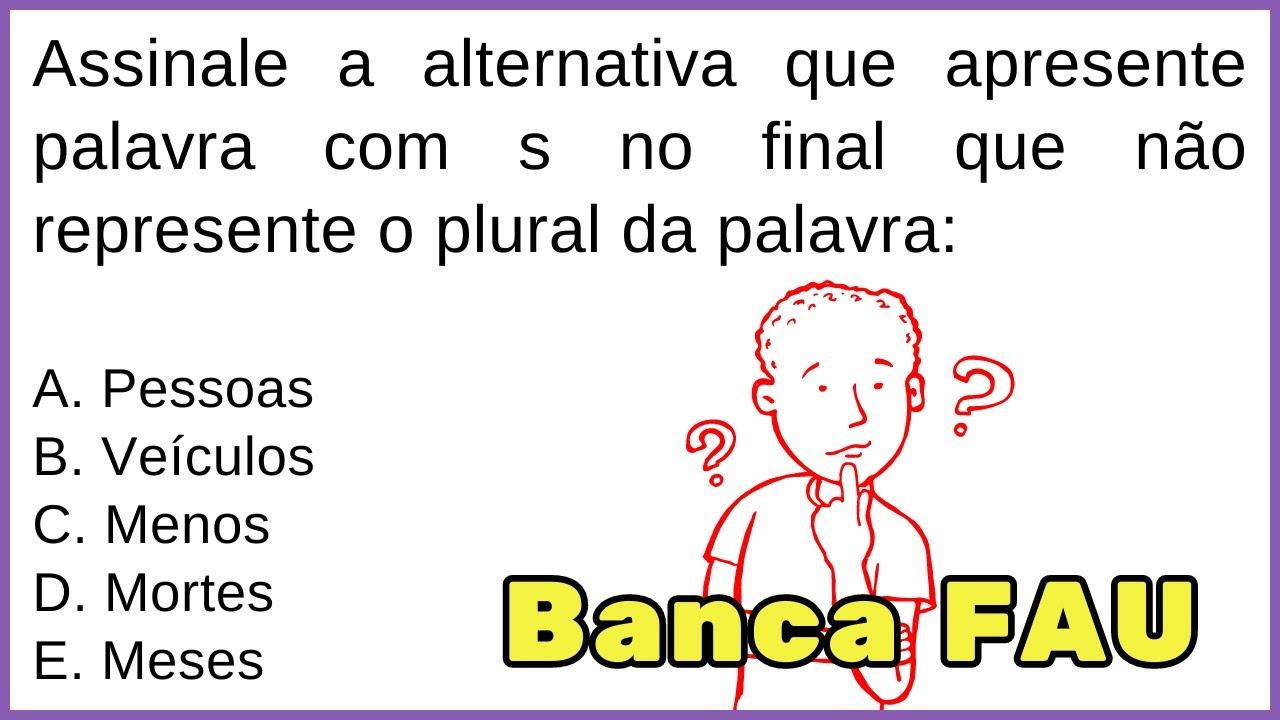🔥 Português para Concurso Público | Questões de Português Básico | Banca FAU