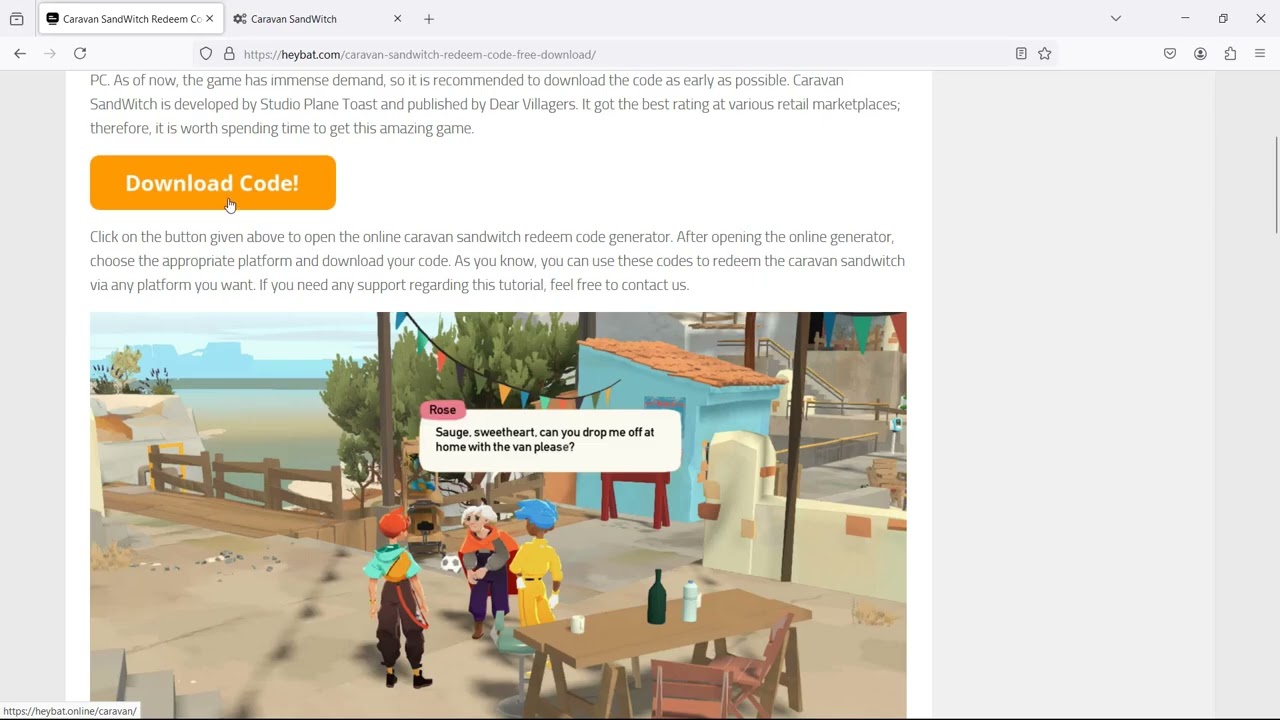 How to Download Caravan SandWitch For Free [ Legal Method ] PS5,Switch,PC
