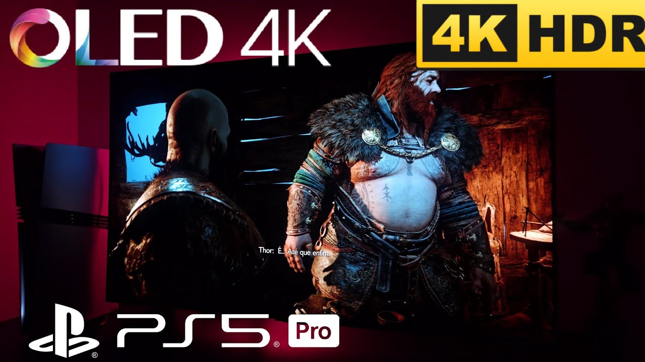 GOD OF WAR RAGNAROK THOR VS KRATOS PS5 PRO & OLED 4K 120FPS HDR ULTRA GRAFICOS 