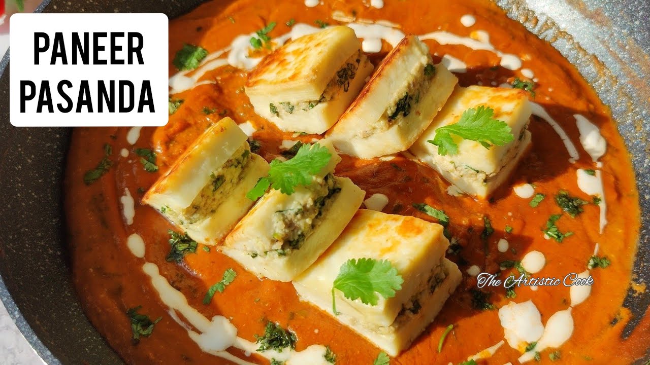 Paneer Pasanda Recipe | Paneer Recipes | Paneer Masala Stuffed Paneer Recipe