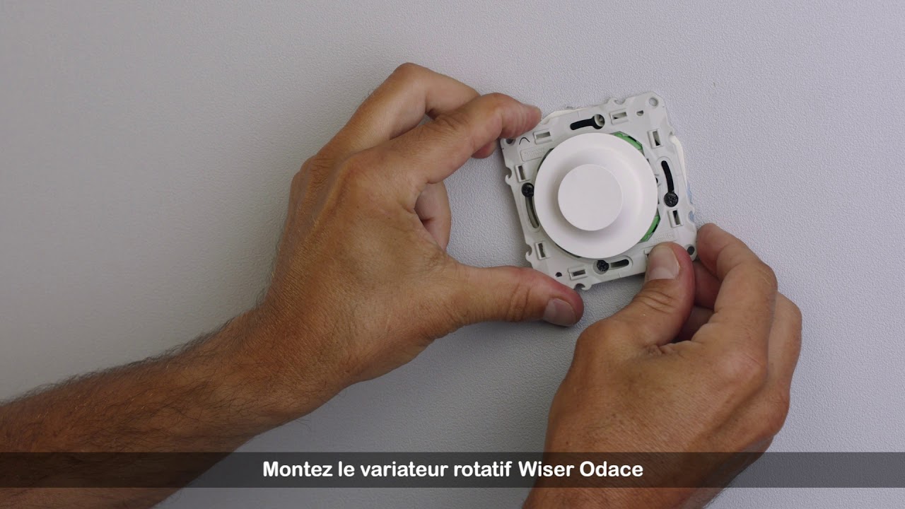 [SYSTEME WISER] Installation du variateur rotatif Wiser Odace Schneider Electric