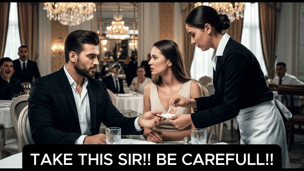 The Waitress Risked Everything To Slip A Note To The Mafia Boss... Your Wife Set A Trap Leave Now