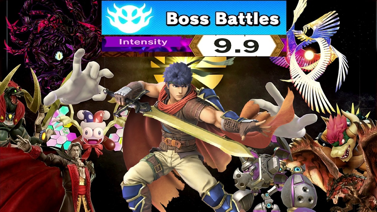 Super Smash Bros. Ultimate - Boss Battles with Ike (All Stages 9.9)