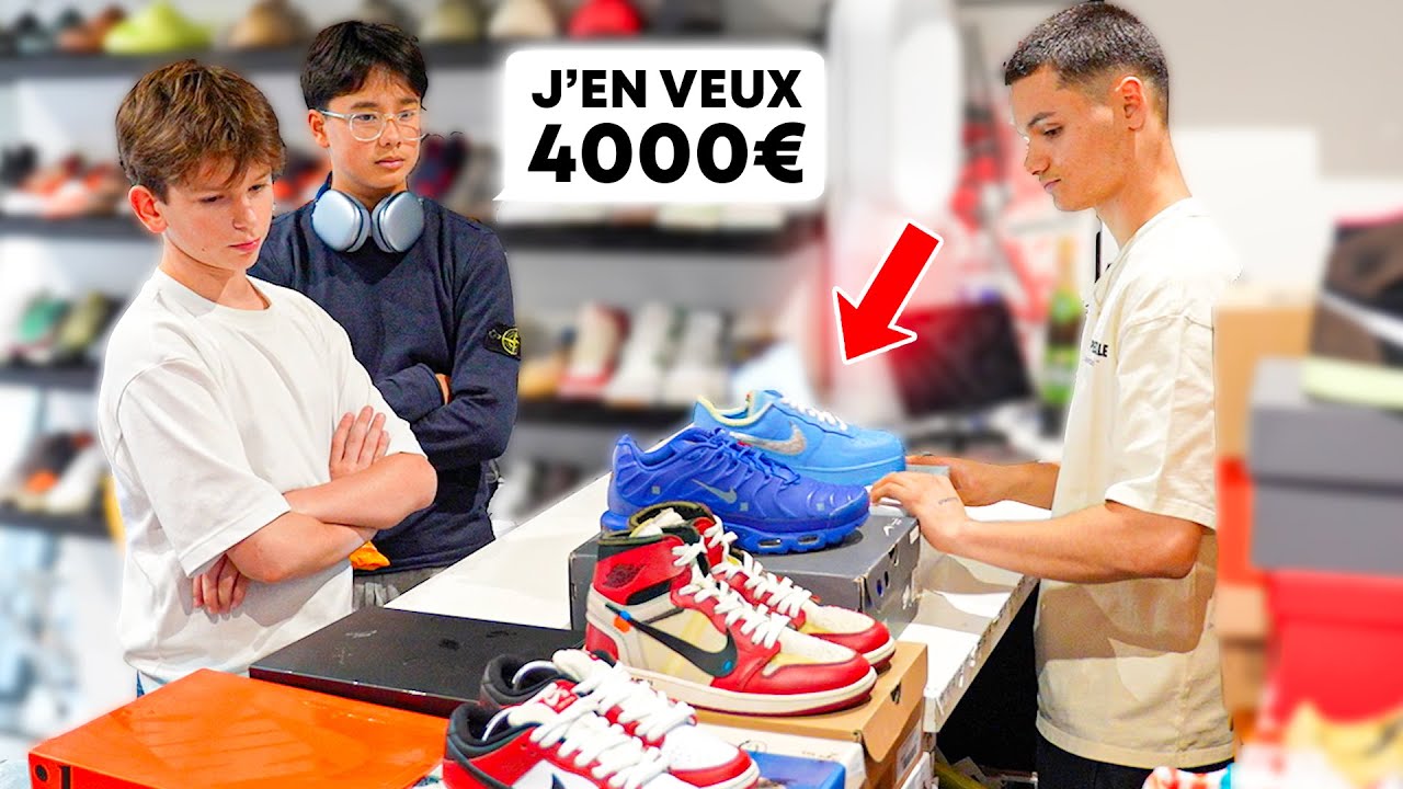 À 13 Ans Il M'Amène PLUS DE 3000€ DE SNEAKERS ?!