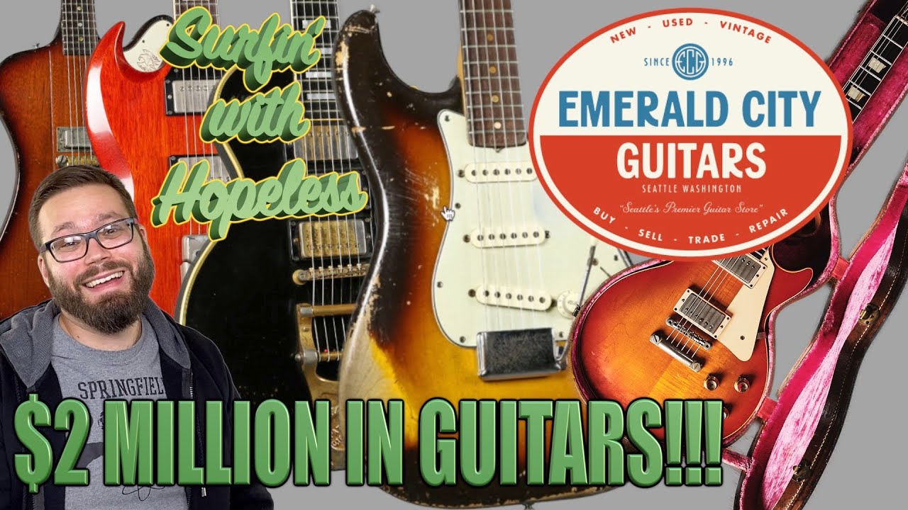 Guitar Surfin' With Hopeless Ep 2 - Emerald City Guitars $2 Million Vintage Showcase!!!