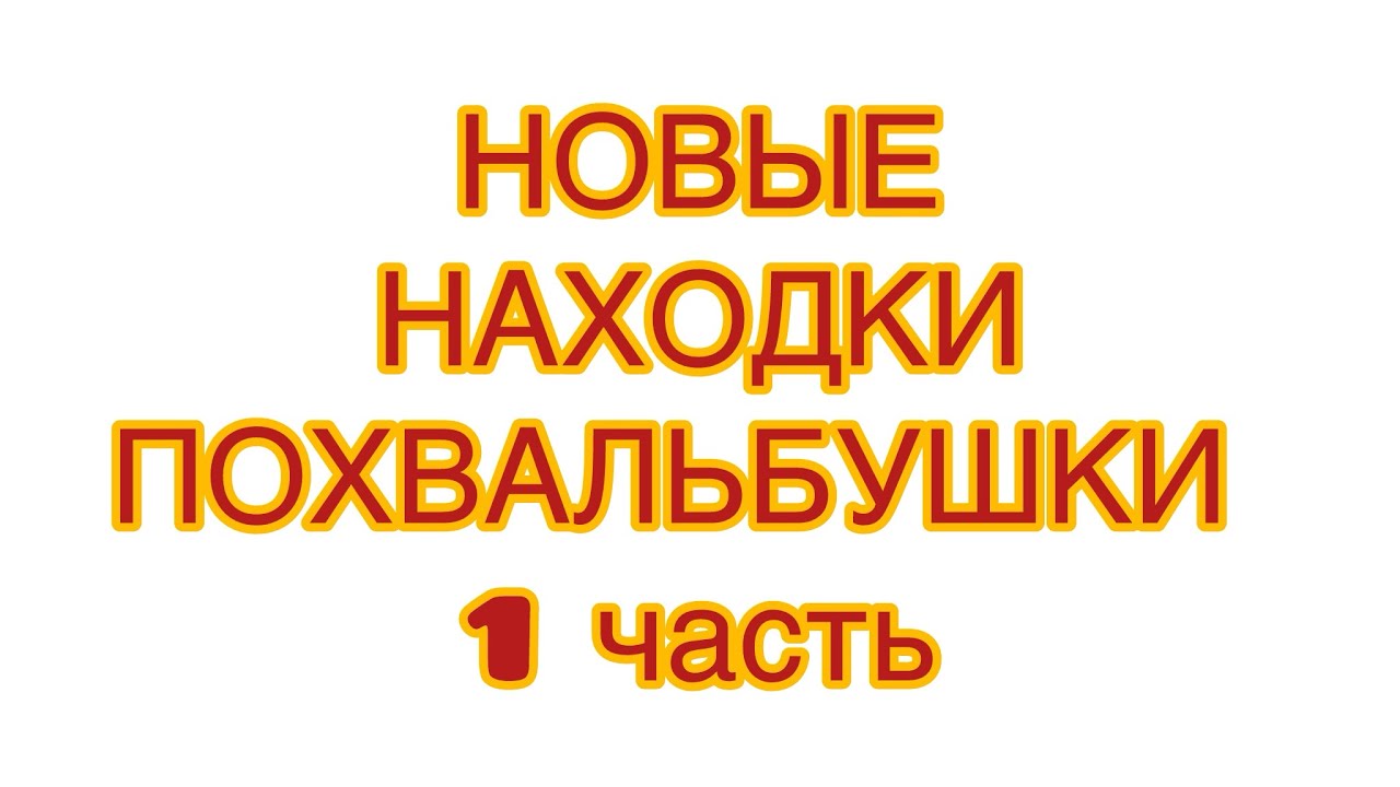 НОВЫЕ НАХОДКИ ПОХВАЛЬБУШКИ. 1 часть. @larisatabashnikova 15/03/26 