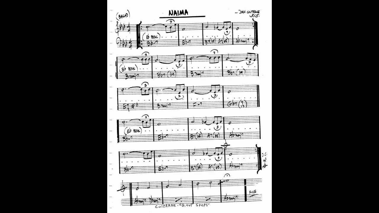 Naima   John Coltrane   Backing Track ⧸ Play Along 2ANn8b1CGGg