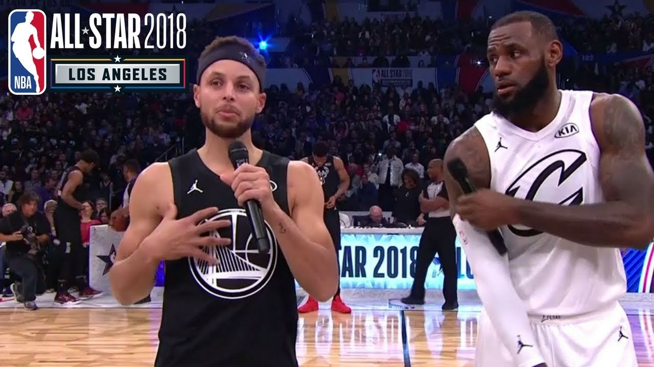 LeBron James & Stephen Curry Address the Crowd | 2018 NBA All-Star Game