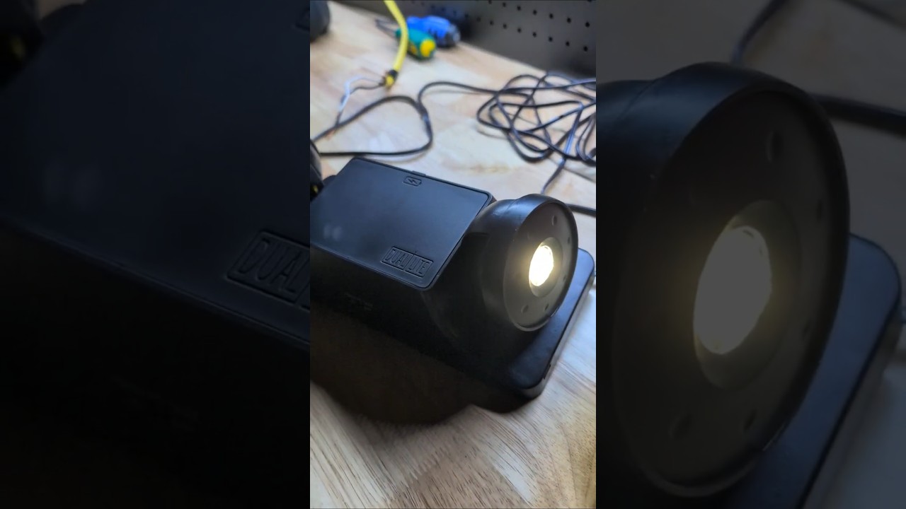 Test of my Dual Lite EZ-2L emergency light in black housing