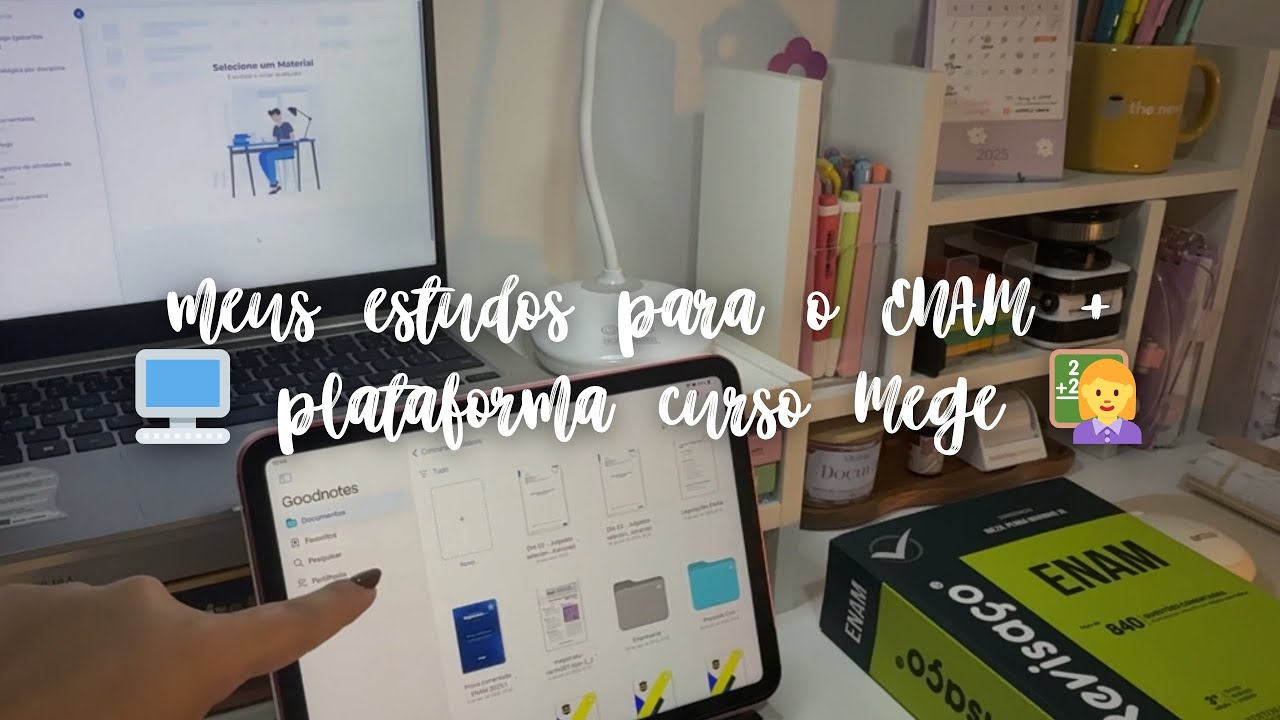 🎯 COMO ESTOU ESTUDANDO PARA O ENAM + TOUR PLATAFORMA CURSO MEGE (vale a pena??🙇🏻‍♀️)
