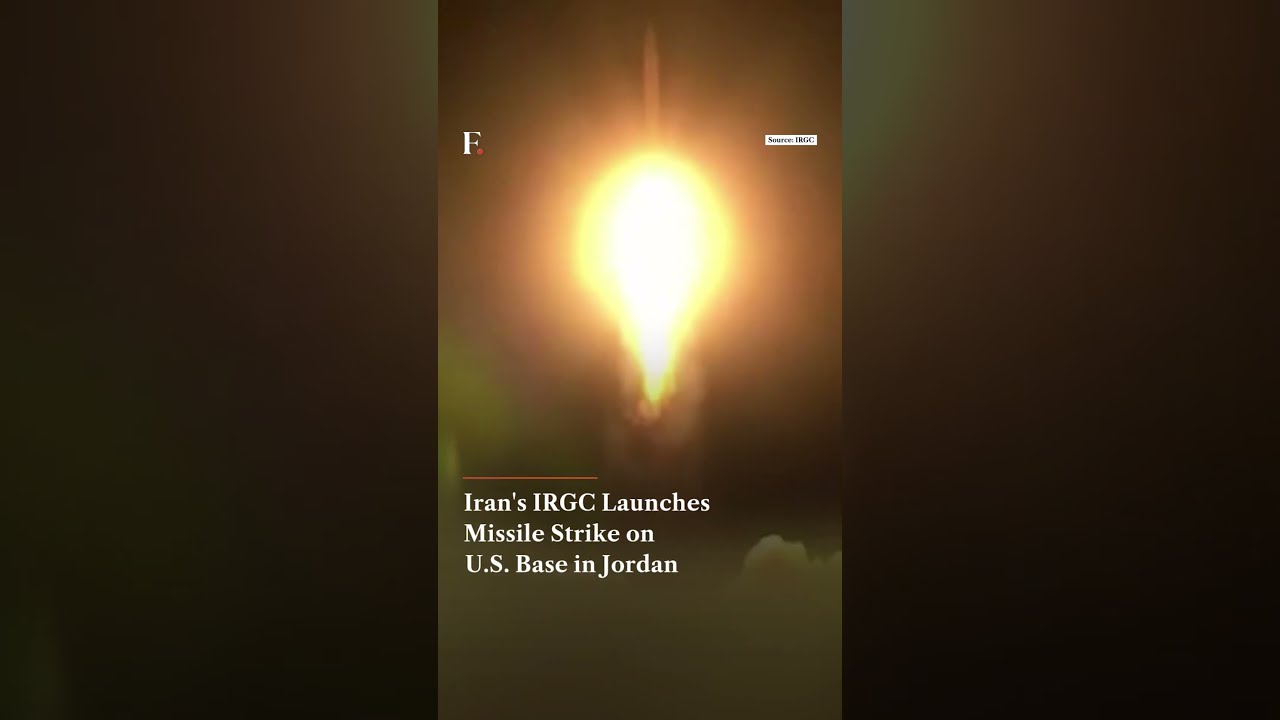 Iran's IRGC Launches Missile Strike on US Base in Jordan | Firstpost News