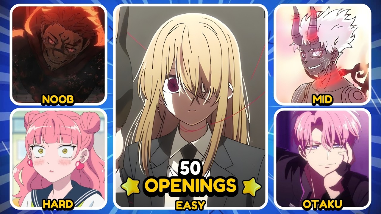 ANIME OPENING QUIZ 🎶 | 50 OPENINGS ✨| NOOB-OTAKU🔥