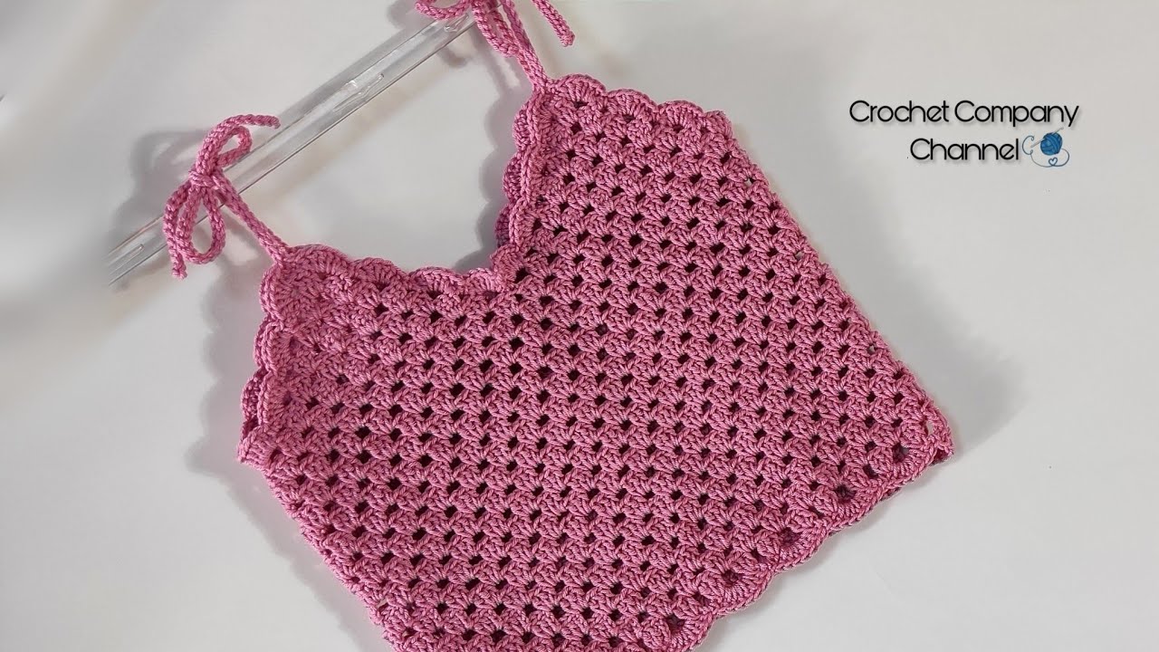 توب بلوزه كروشيه لاى مقاس - Crochet Top