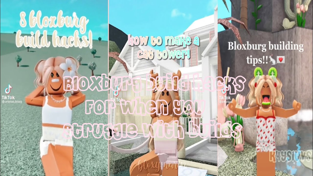 BLOXBURG BUILD HACKS for when you STRUGGLE with builds || Luvlyskye
