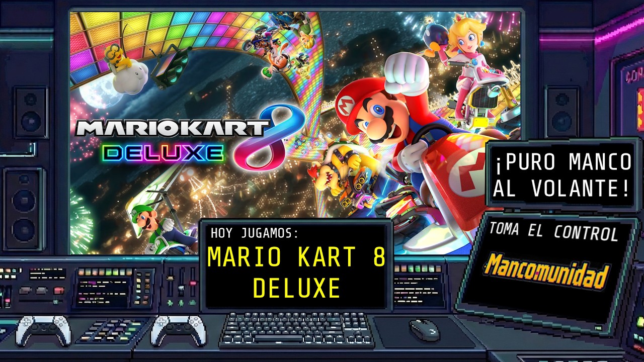 4 MANCOS AL VOLANTE | Caos en Mario Kart 8 Deluxe (4 Jugadores)