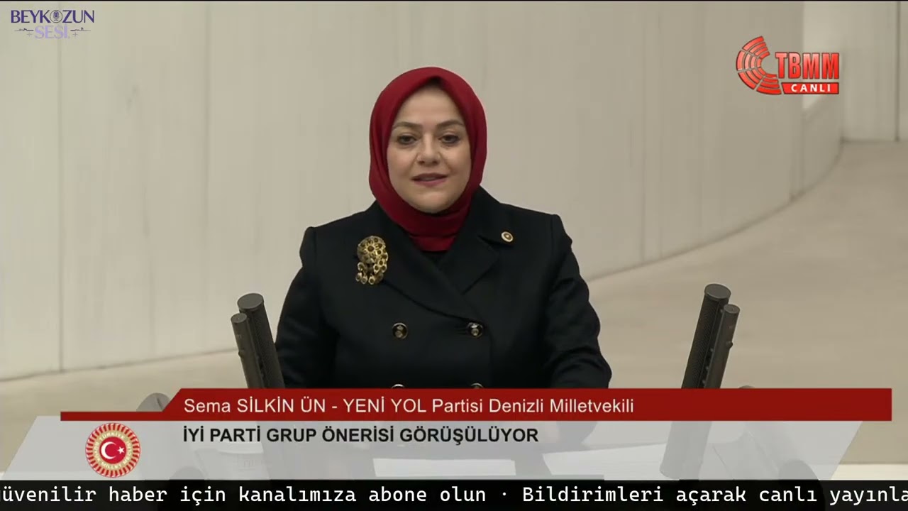 Sema Silkin Ün’den İYİ Parti Grup Önerisi Üzerine Dikkat Çeken Konuşma | TBMM Genel Kurulu