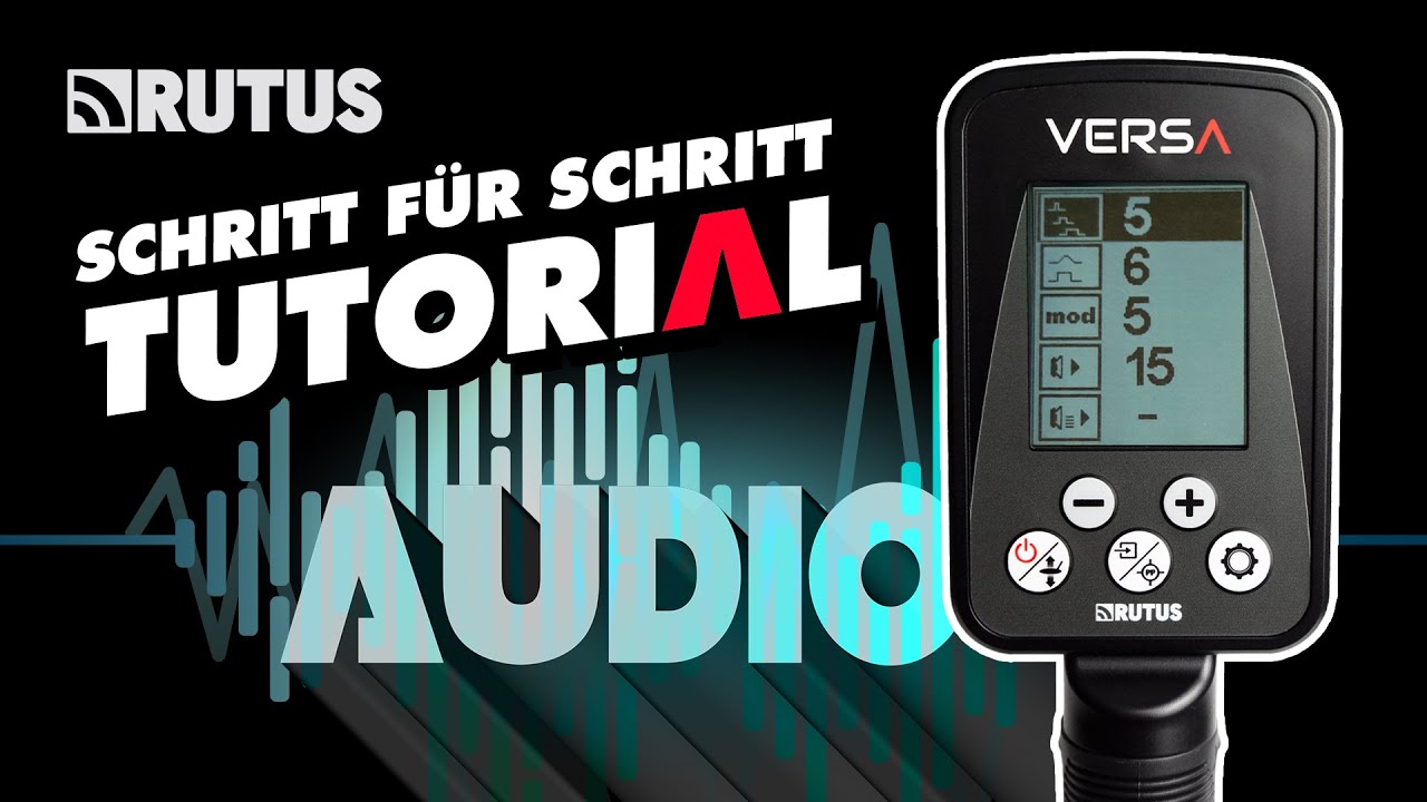 Rutus Versa: Töne einstellen wie ein Profi. 🔊 Das kann kein anderer Detektor! ⚙️