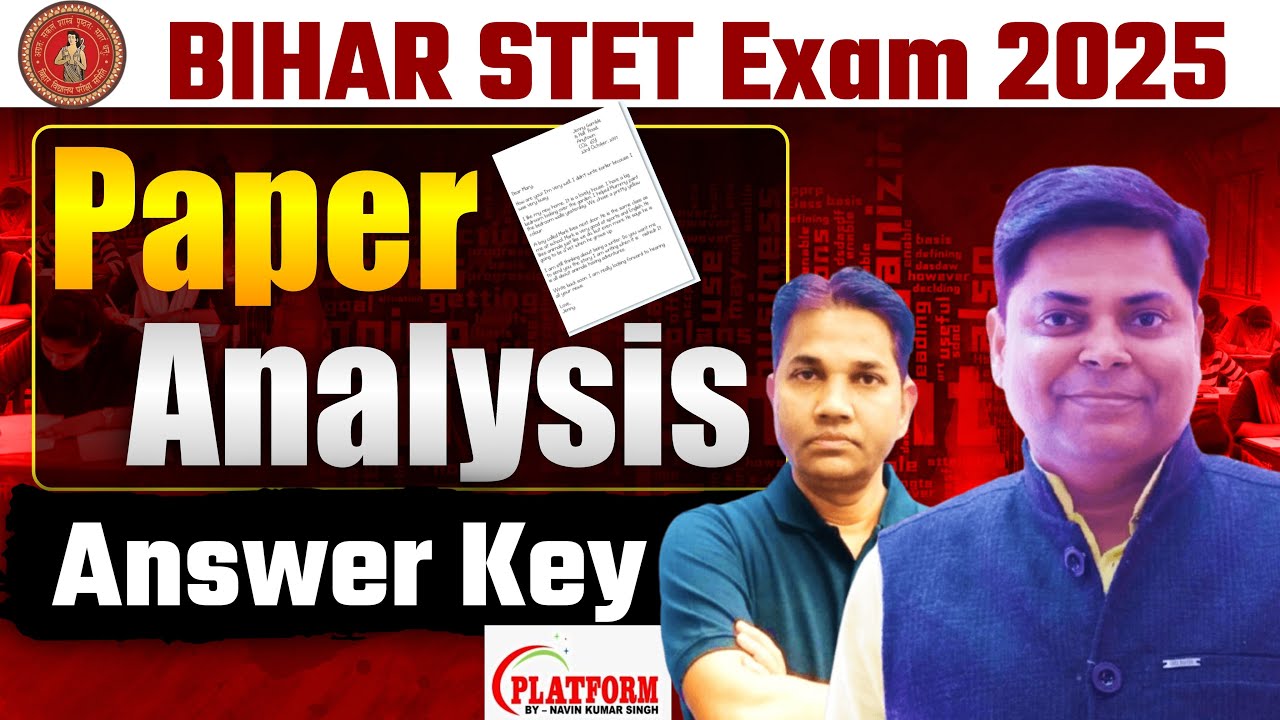 STET EXAM-2025 CHEMISTRY PAPER -II ANSWER KEY ANALYSIS ||  BY MUKESH SIR #stet #stetanswerkey