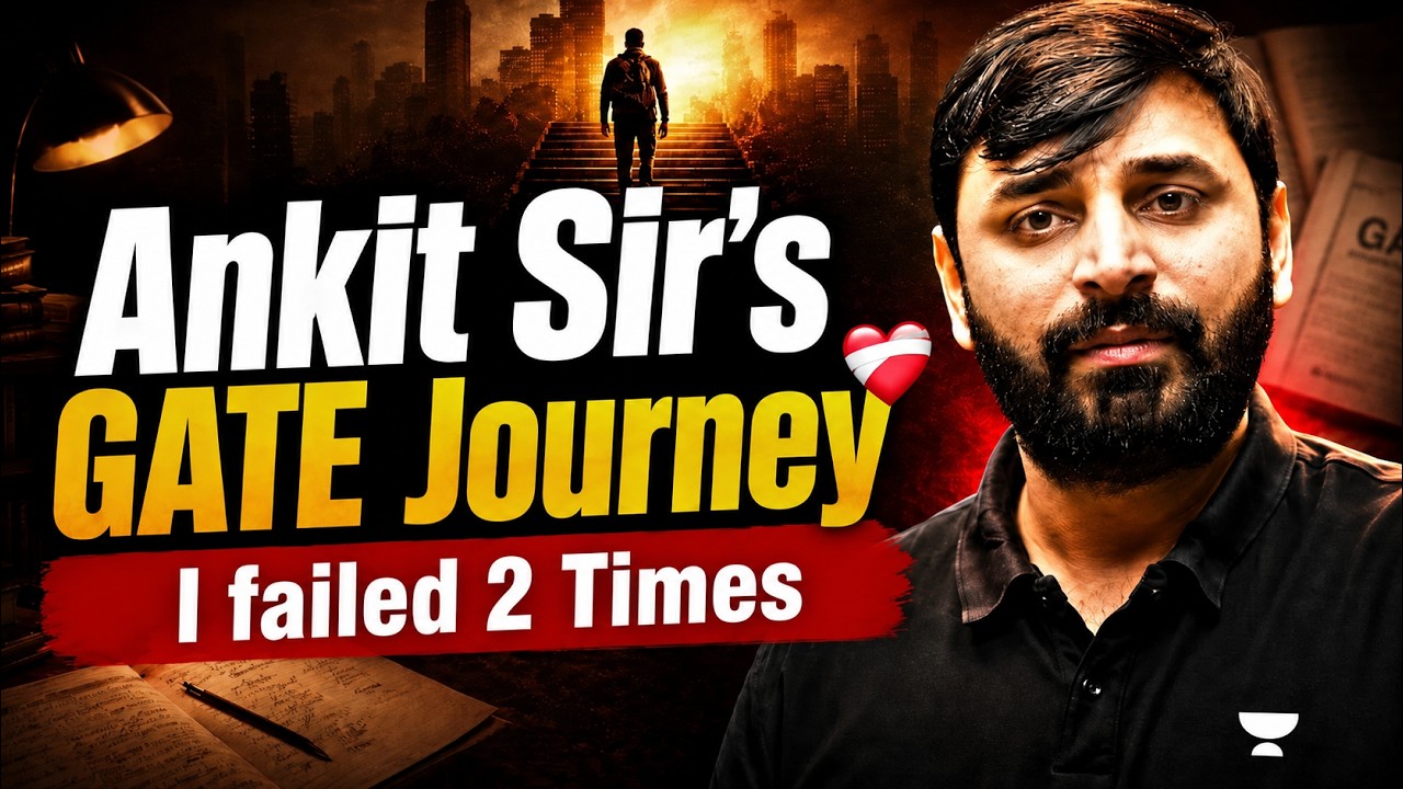 Ankit Sir&rsquo;s Inspiring GATE Story | Every GATE Aspirant Must WATCH  !!