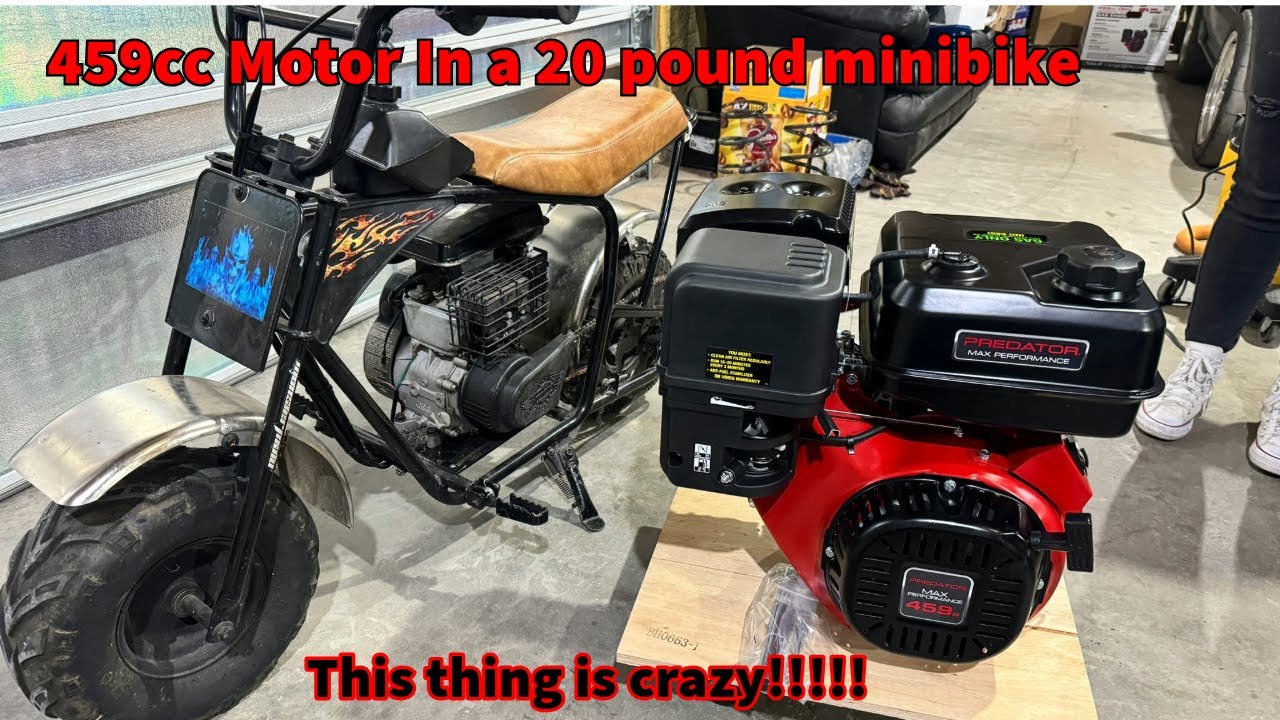 Putting a 459cc Predator Motor in a Minibike