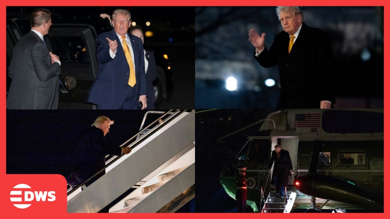 FULL DEPARTURE AND ARRIVAL: Trump Returns to Washington After New Year Break at Mar-a-Lago | AC1B
