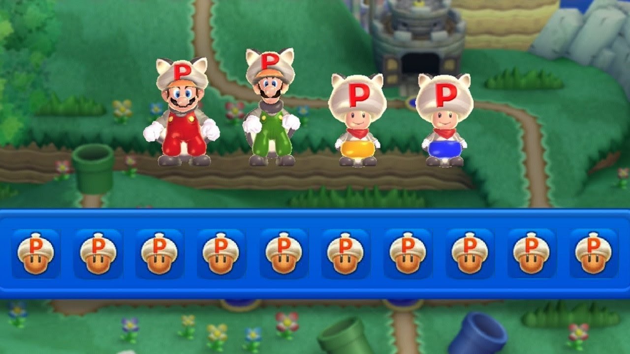 New Super Mario Bros U - P-Acorn Power-Up