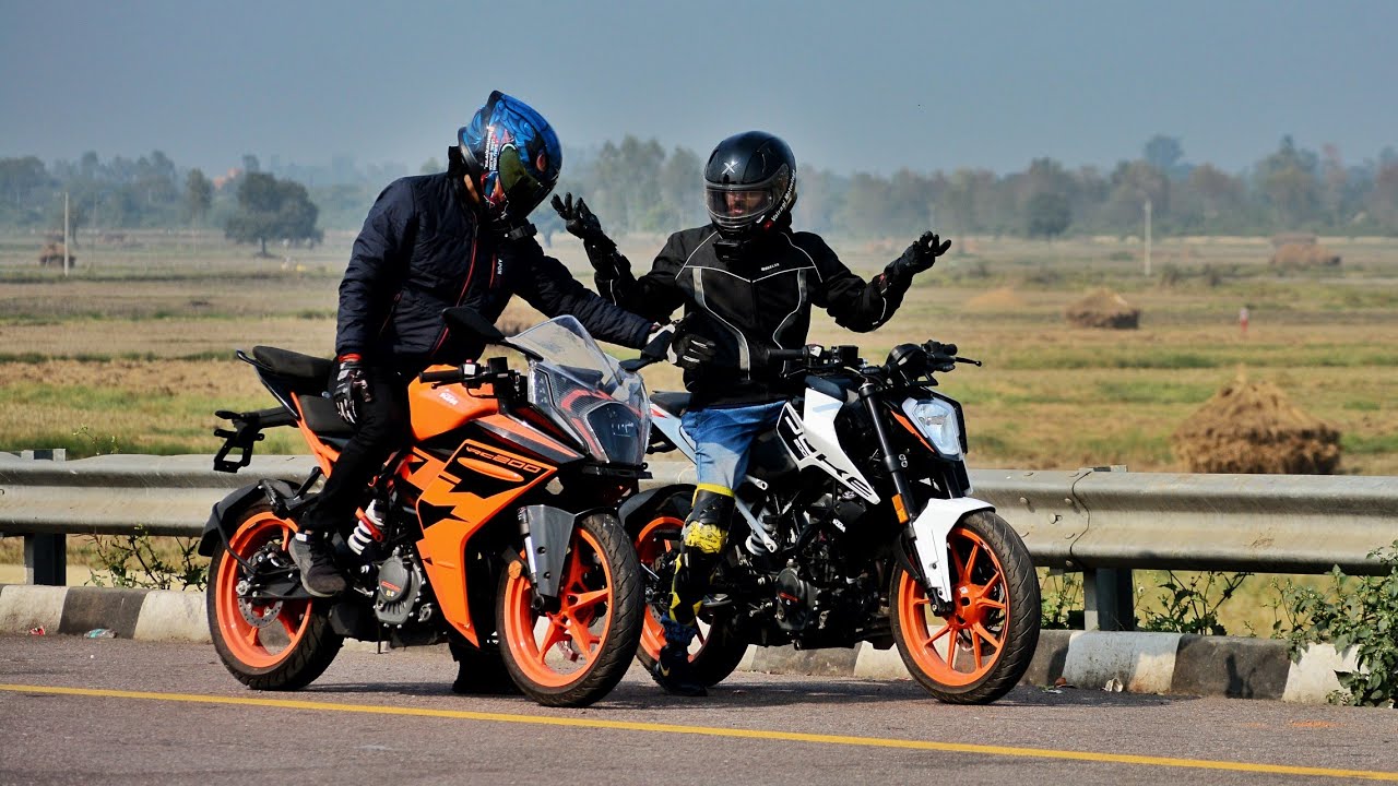 Duke 200 Bs6 vs RC 200(2022) | KTM | Long Race | Battle Between Siblings