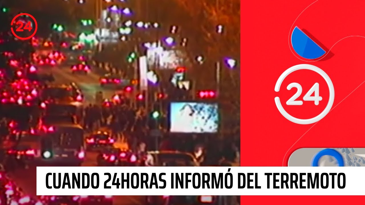 El momento que 24Horas informó del terremoto de 8.4 en Chile | 24 Horas TVN Chile