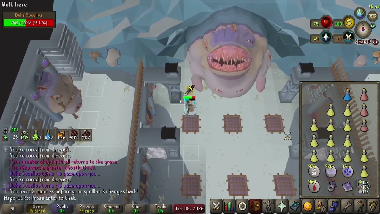 OSRS | Awakened Duke Sucellus [Attempt 6] (1/8/2026) | ASPER