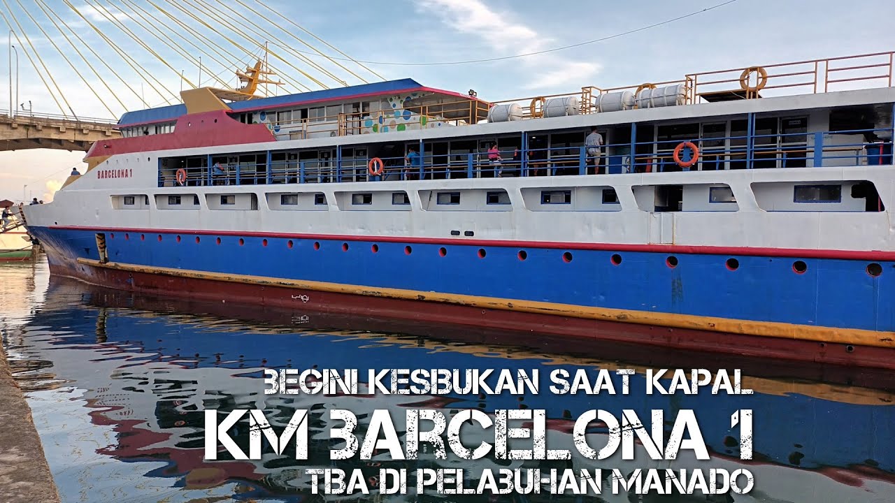 Begini Kesibukan Saat Kapal KM Barcelona 1 Tiba di Pelabuhan Manado #traveling #kapallaut #ternate
