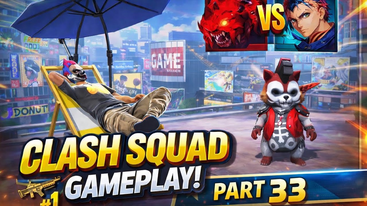 Clash Squad Gameplay 🔥 Part 33 | Free Fire MAX | Intense Match & Fun Moments 😎 