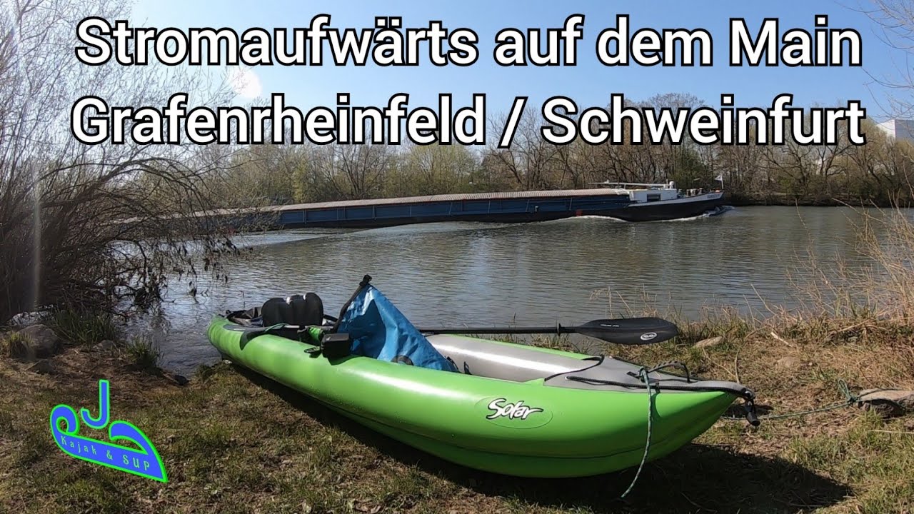 Kajaktour auf dem Main im Gumotex Solar von Grafenrheinfeld Richtung Schweinfurt