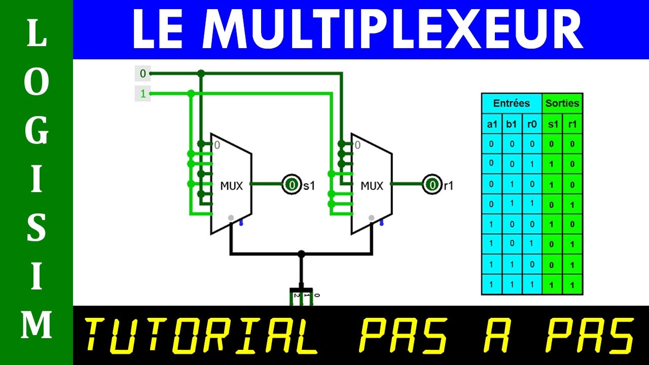 LOGISIM - A quoi sert un Multiplexeur ? - What is the role of a Multiplexer ?