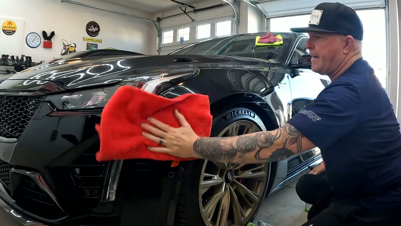 Back at it.. full waterless treatment: Challenger Shaker scat pack and Cadillac BlackWing 