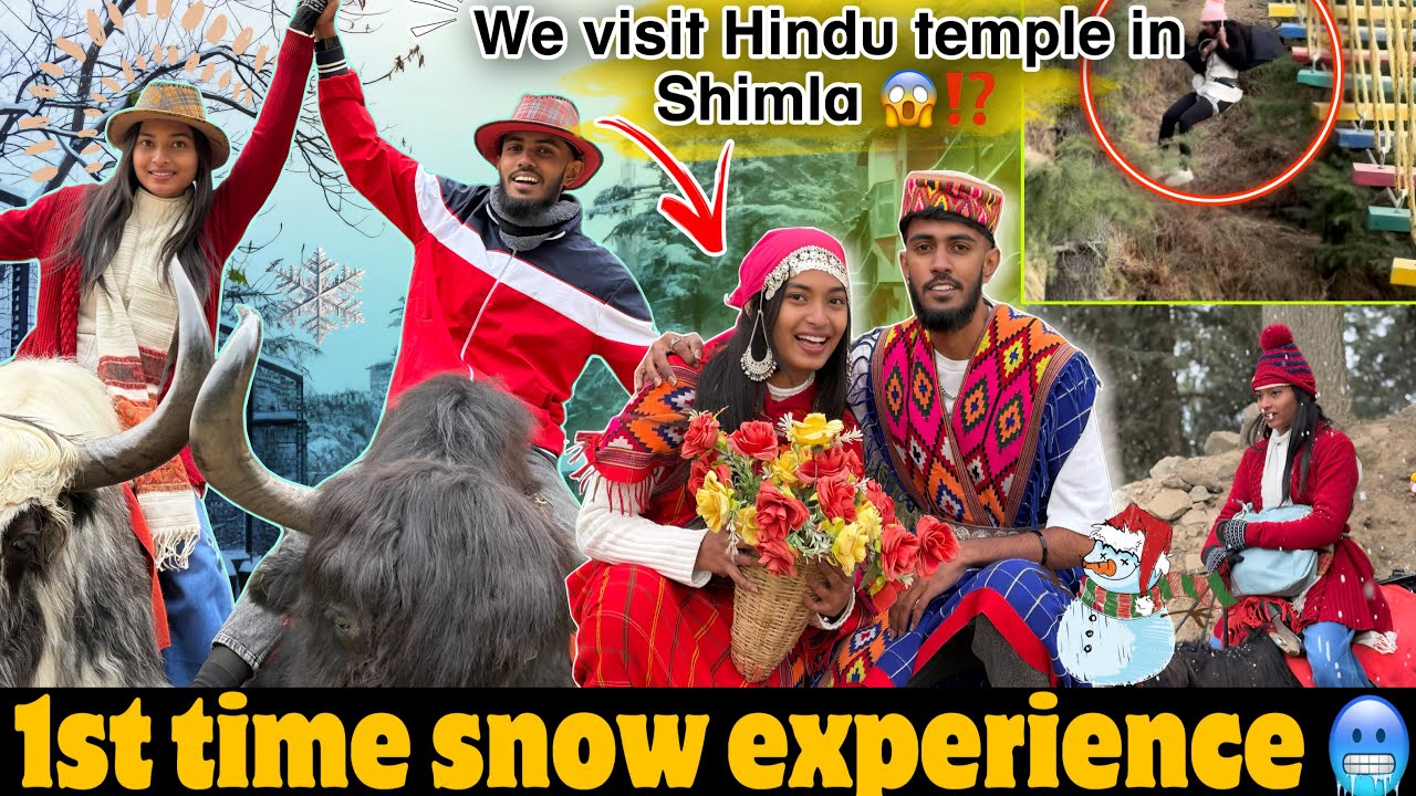 Our first ever snowfall experience 🥶 VERY BAD 🤯‼️ 