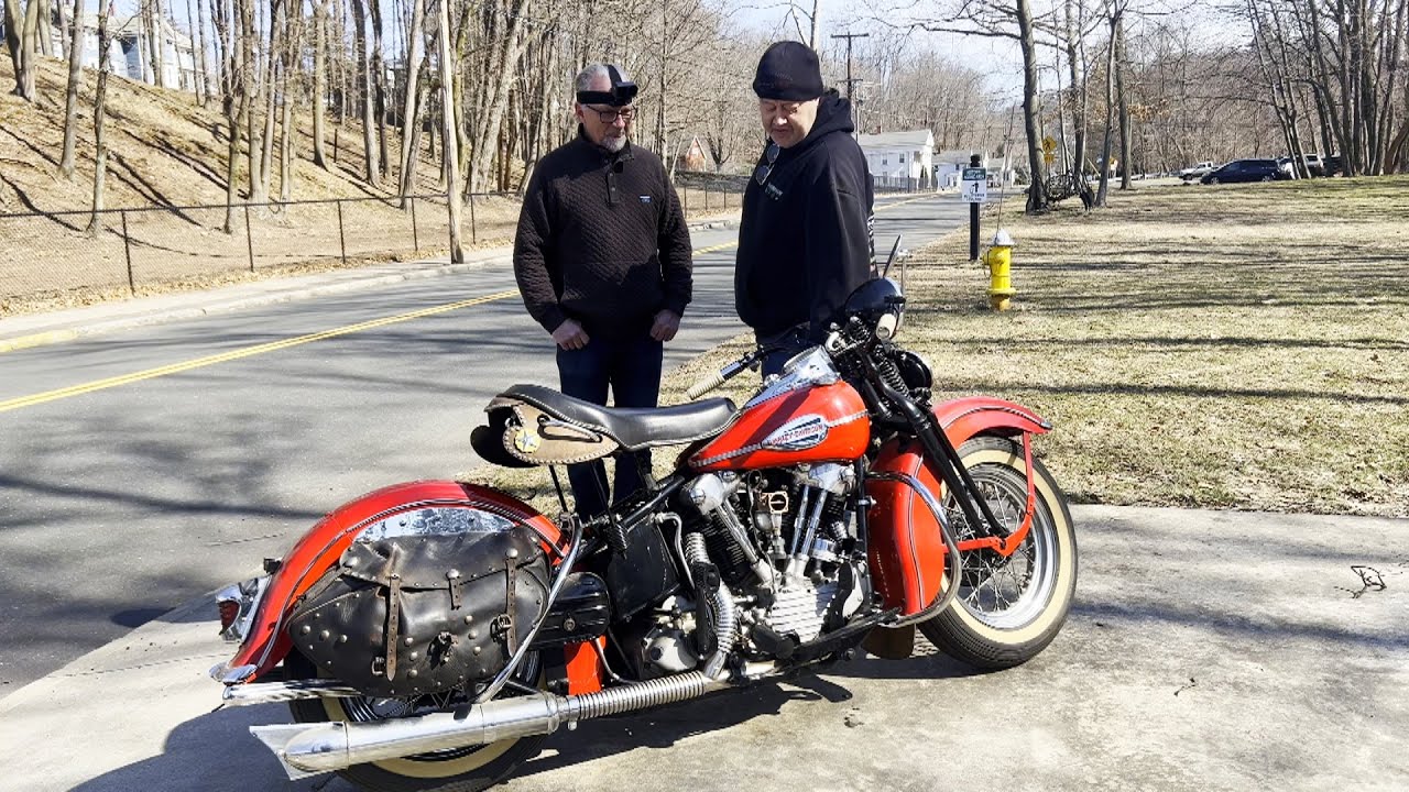 FIRST START IN 20 YEARS - 1946 Harley Davidson FL Knucklehead