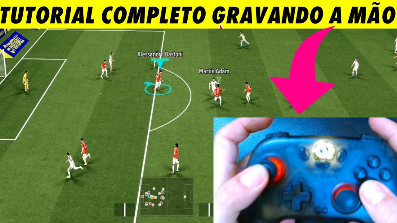 COMO FAZER TODOS OS COMANDOS do eFootball Mobile usando CONTROLE GAMEPAD 🎮🔥