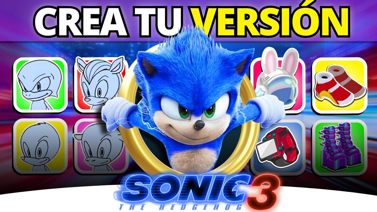 💎 CREA TU VERSIÓN DE SONIC ⚡ | ¿Quién serías en el universo SONIC? | 