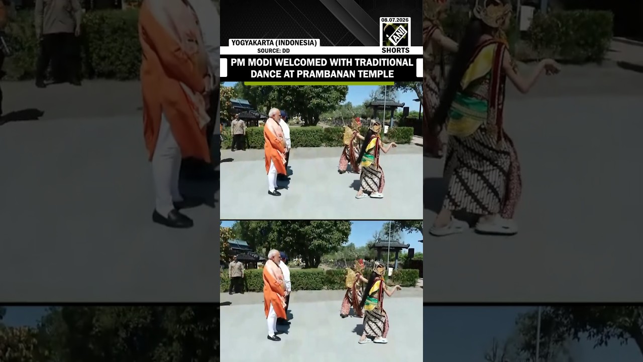 PM Modi welcomed with traditional dance during his visit to Prambanan Temple in Yogyakarta