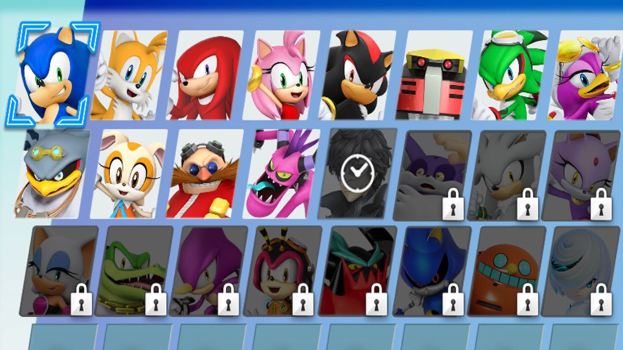Sonic Racing CrossWorlds - All Characters (Open Beta) 4K