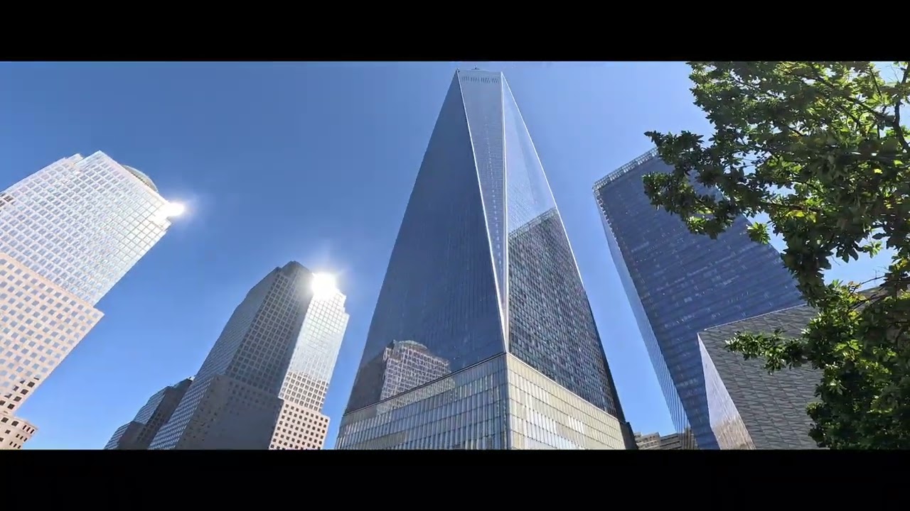 Remembering 9/11 . Never forget. Tribute walking in the Freedom Tower area 