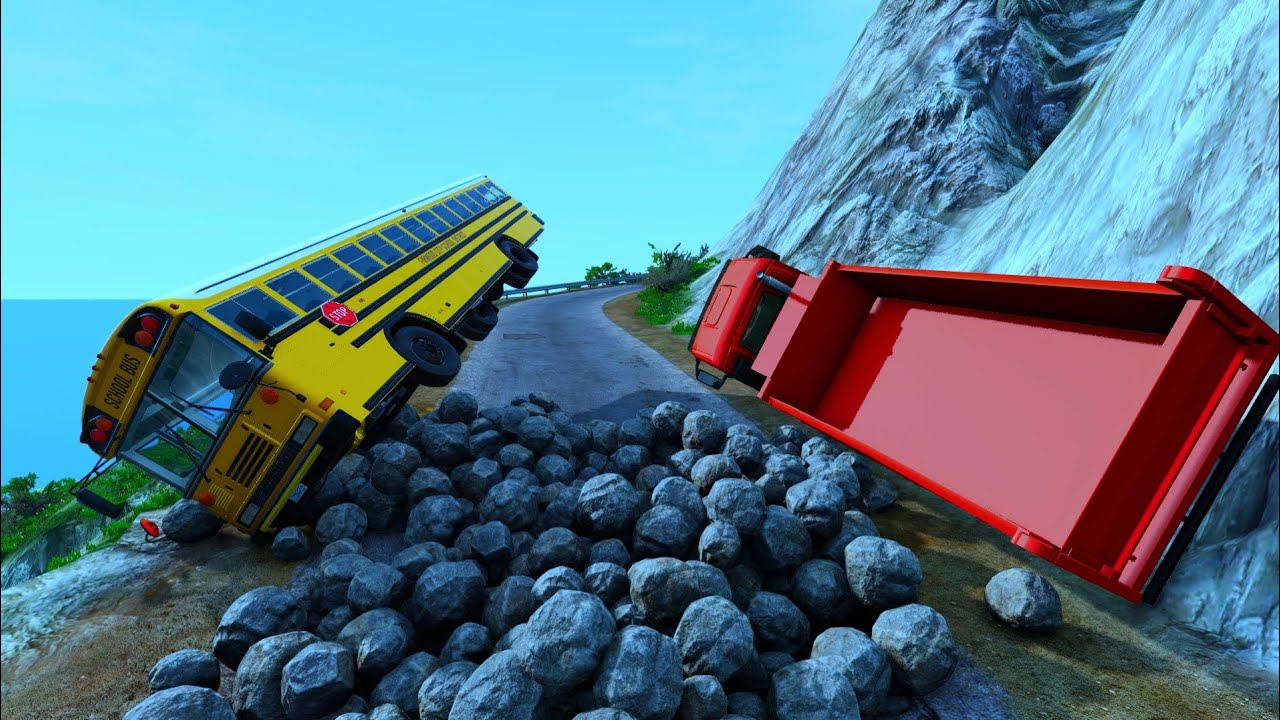 Cars vs Cliff Roads #54 - BeamNG.Drive