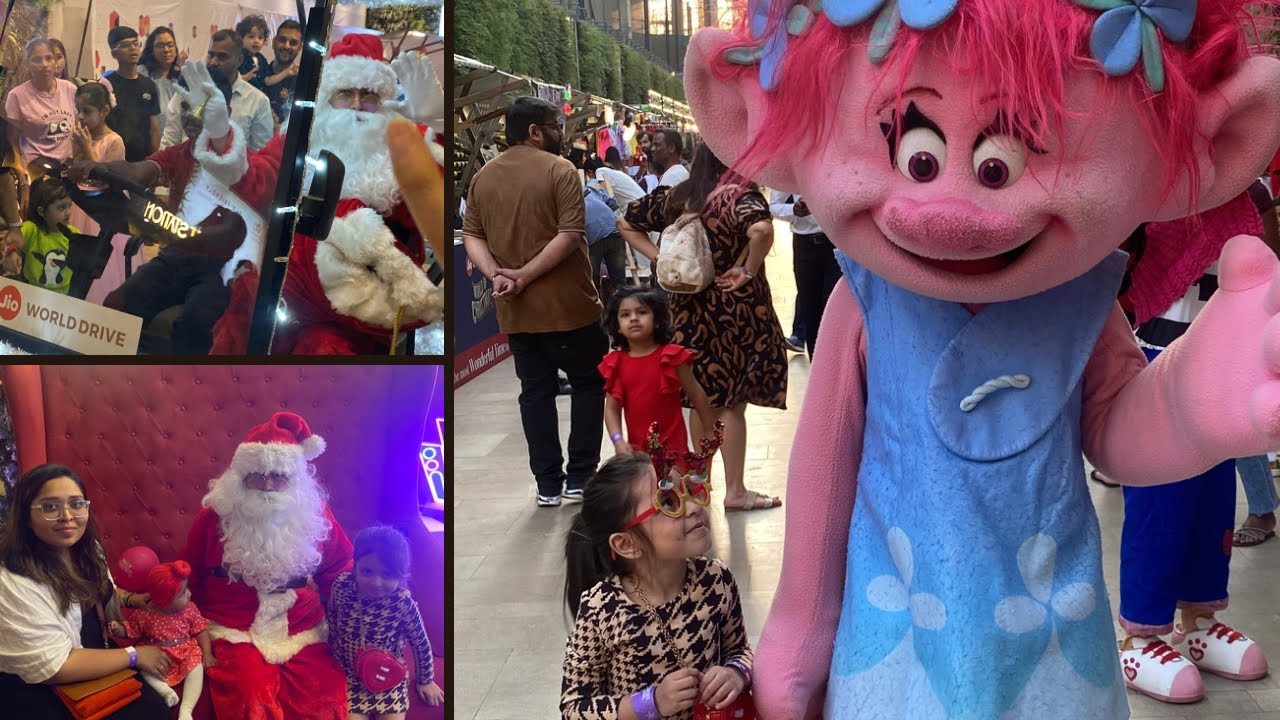 Christmas Winter Wonderland 2024 at Jio World Drive | 1st Parade #trending #christmas #bkc
