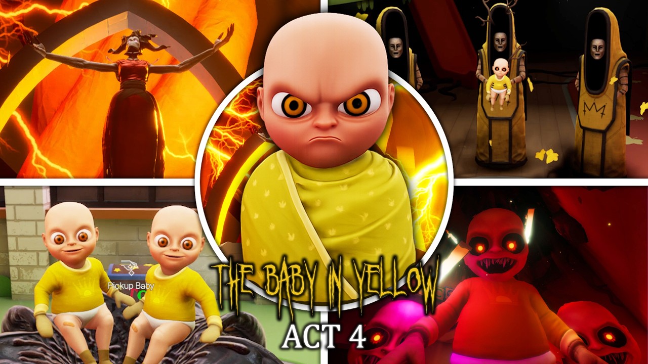 The Baby in Yellow: ACT 4 | Crown Childcare | Full GAME Walkthrough & Ending (Showcase)