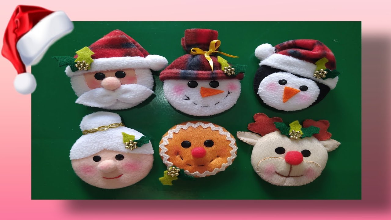 Caritas de adorno para la Navidad!/ Las manos de Samy🌹