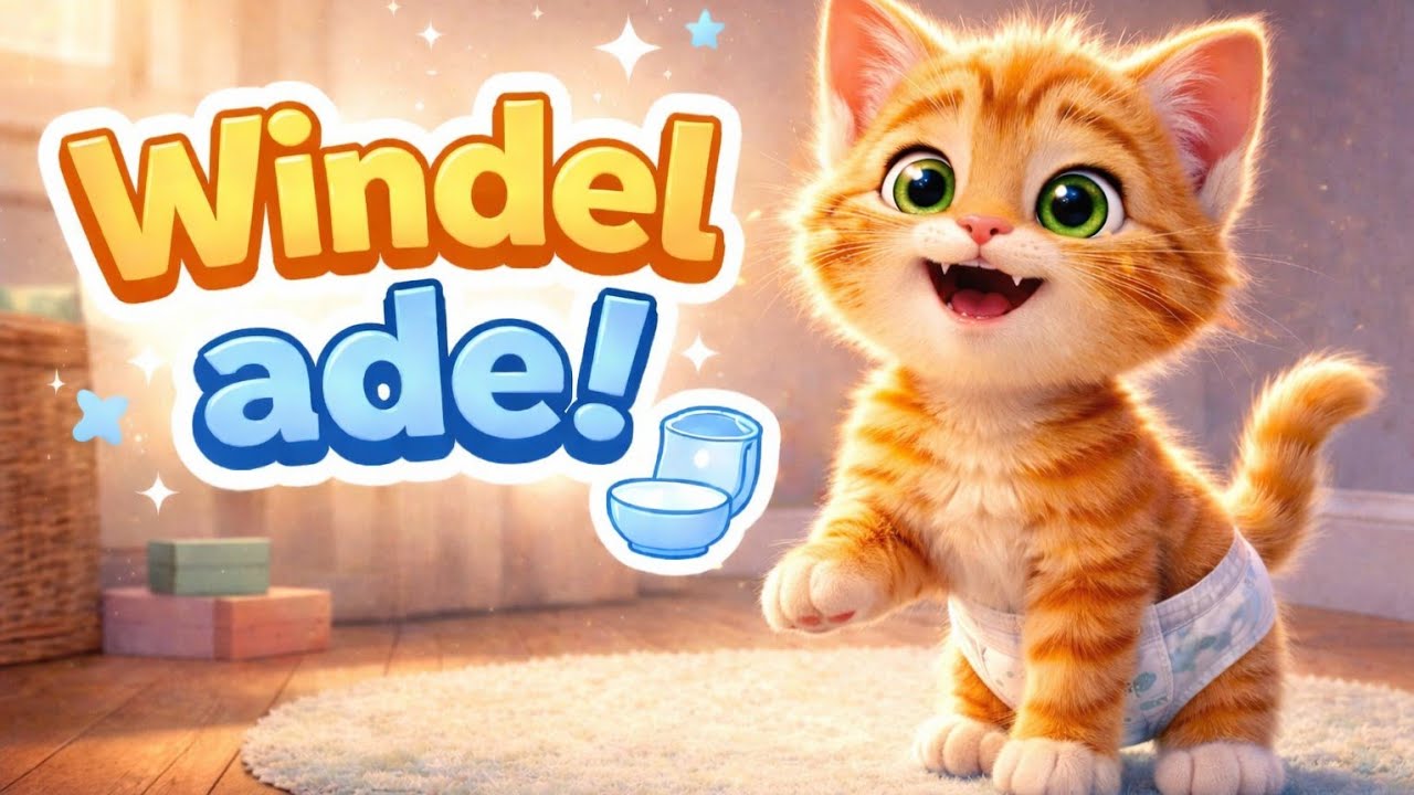 Das Kätzchen auf dem Katzenklo 🐱🚽 | Töpfchen-Lied für Kinder | Windel ade!